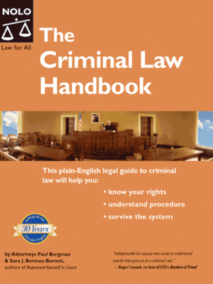 The Criminal Law Handbook By Paul Bergman 183 Overdrive